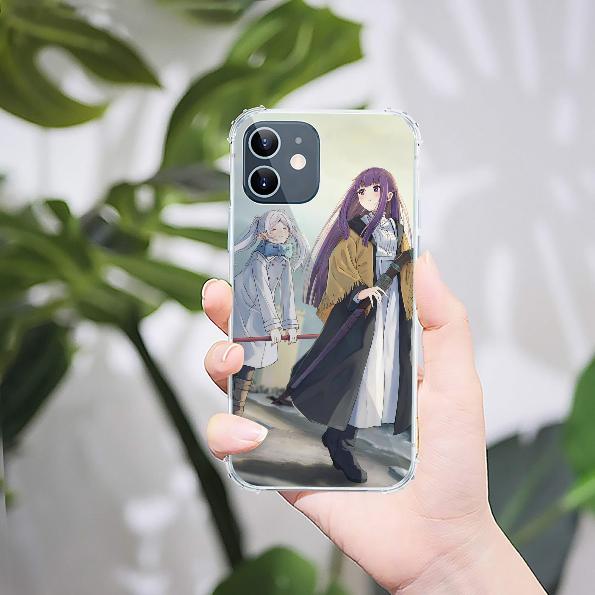 （画像用） 葬送のフリーレン Frieren 【iPhone 12シリーズ対応】透明スマホケース（クリアソフトケース）